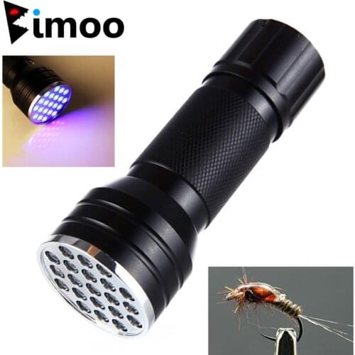 Bimoo 21 LEDs Fly Tying UV Curing Lamp Torch / Light for Fly Fishing Flies Head Epoxy Curing Finish Tool