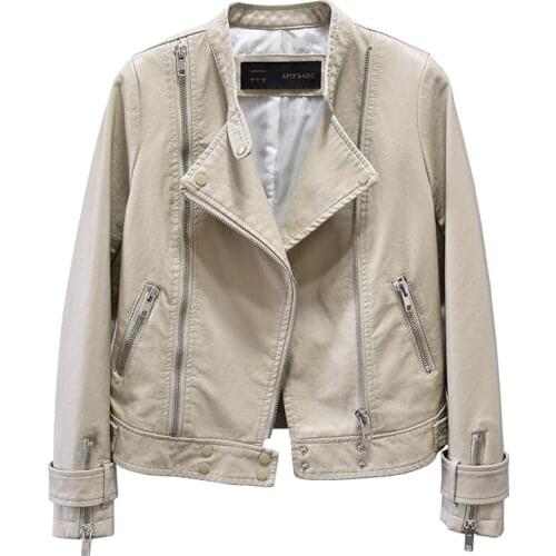 Top selling product in 2020 Women leather jacket Autumn short coat PU leather jackets NEW Youth clothing for women Outwear 666