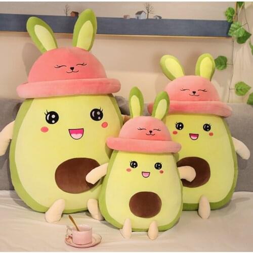 80-100CM Cute Avocado Plush Soft Doll Cartoon Fruit Pillow Sofa Cushion Kid Girl Christmas Birthday Gift