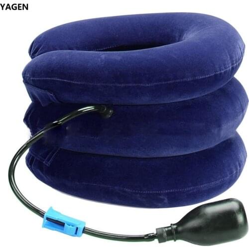 Air Cervical Neck Traction Soft Brace Device Support Cervical Traction Back Shoulder Pain Relief Massager Relaxation Health Care