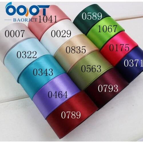 OOOT BAORJCT 1742710,high quality 10Yards 25mm Solid Satin Ribbon Bag Clothing Shoe Material Gift Wrap Bakery Package Hairbow