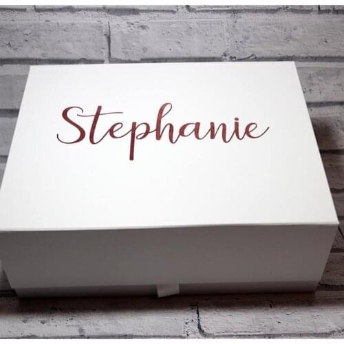 Personalized Bestman boxes, Will you be my bridesmaid box， proposal gift box，birthday party，Rose gold ，customized Wedding box