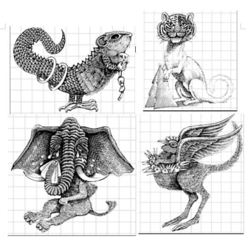 Tiger / Chicken Transparent Clear Silicone Stamp/Seal for DIY scrapbooking/photo album Decorative clear stamp sheets ST0553
