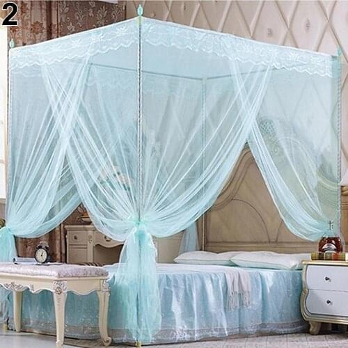 Romantic Princess Lace Canopy Mosquito Net No Frame for Twin Full Queen King Bed Three-door mosquito net