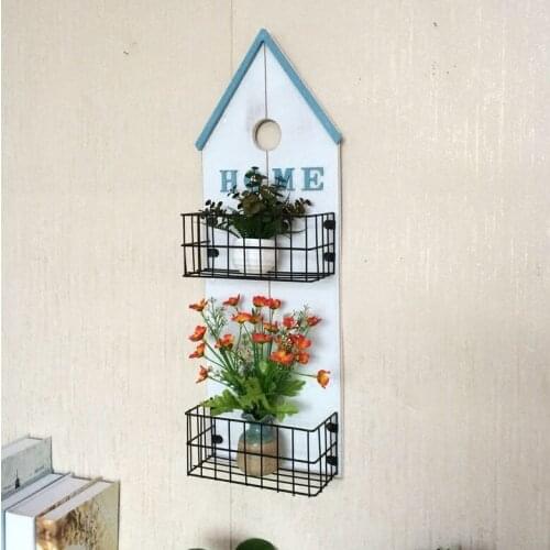 Rustic Vintage Wall Decoration Creative Bar Restaurant Wall Murals Shelves Tea Shop Wall Decorations Accessories