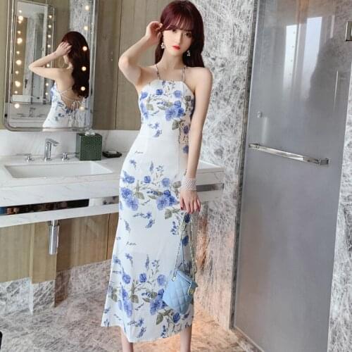New arrival fashion summer long beach dress women OL temperament elegant sexy strap backless retro strapless slim holiday dress
