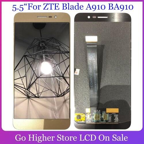 5.5“ For ZTE Blade A910 LCD Display + Touch Screen Digitizer Assembly BA910 Display Screen Free Tools