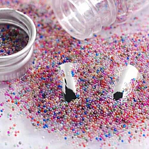 1Bag Resin Mold Fillings Mini Bubble Crystal Glass Bead For Silicone Mold UV Resin Epoxy Filler Resin Filling DIY Nail Art Decor