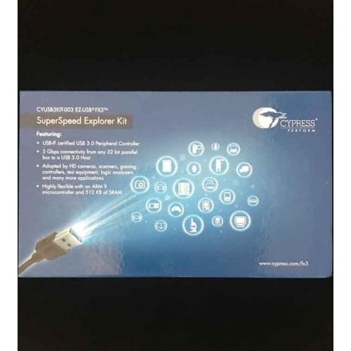 1 pcs x CYUSB3KIT-003 Interface Development Tools Board EZ-USB FX3 SuperSpd Explor Kit