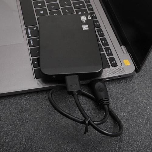 2.5 inch Plastic External HDD Micro B to USB 3.0 Black High Speed Mechanical Hard Disk Drive for Desktop Laptop Accessories
