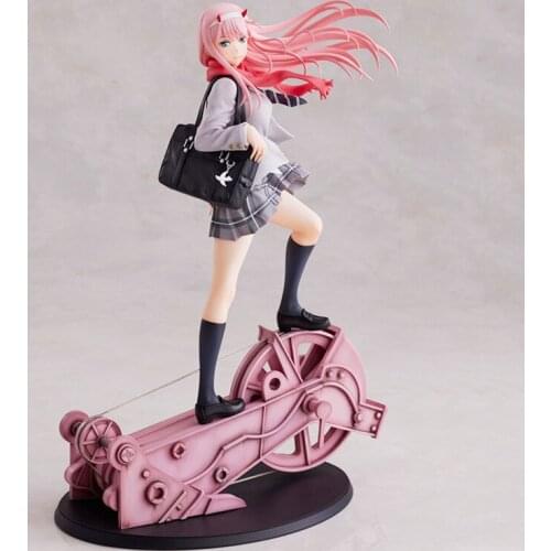 28cm New Darling in the FRANXX Figure Toy Zero Two 02 red clothes girls Anime PVC Action Figures Model toys For Children Gifts