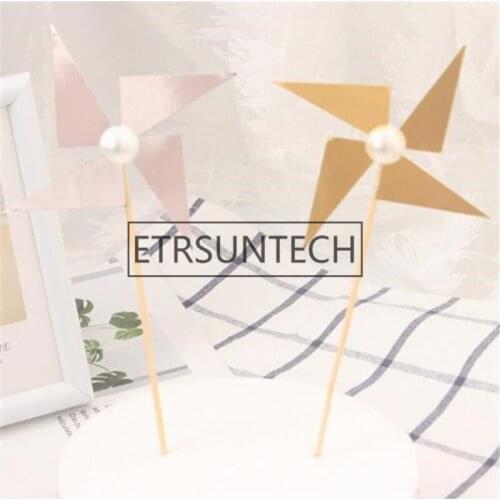 300pcs Windmill Happy Birthday Cake Decoration Cake Flags Wedding Party Cake Plug-in Banner Decoration Flag