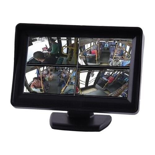 4.3" Rear View Car Screen Auto Vehicle School Bus Tractor 4.3 Inch Lcd Monitor For 1080P Backup Camera