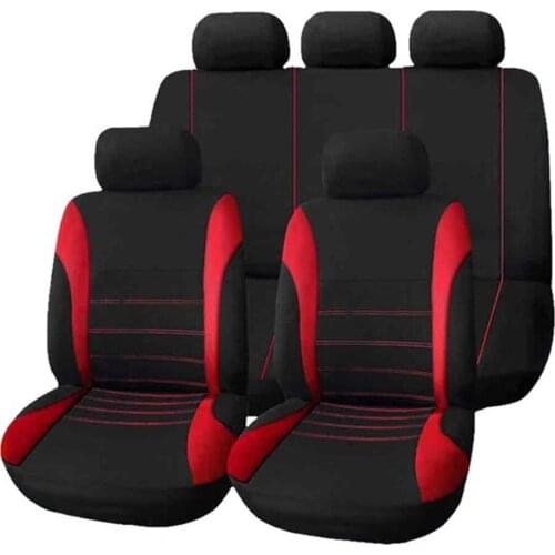7 Color 9pcs/Set Car Seat Cover Comfortable Dustproof Seat Protectors Pad Cover Universal Full Seat Covers for Vehicle Cars Hot