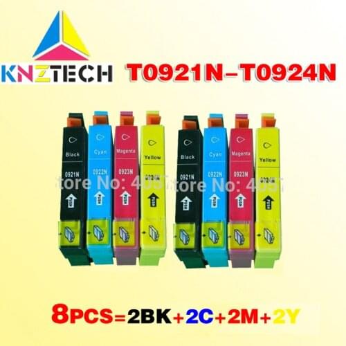 8pcs T0921N/T0922N/T0923N/T0924N ink cartridge compatible for TX117 TX119 TX106 TX109