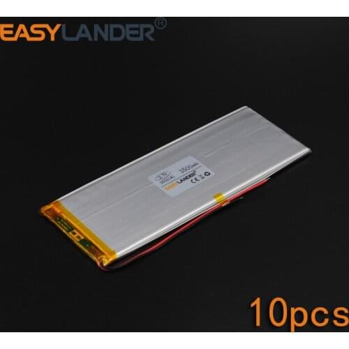 10pcs/Lot 3.7V 3500mAh Rechargeable li Polymer Li-ion Battery For Bluetooth Notebook E-Book Power Bank Portable Consumer 3552141
