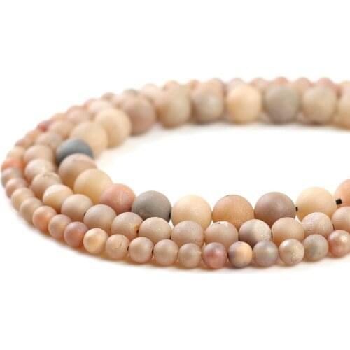 15''6/8/10mm Natural Round Metallic Coated Geode Druzy Agates Stone Loose Beads For DIY Necklace Bracelets Jewelry Making