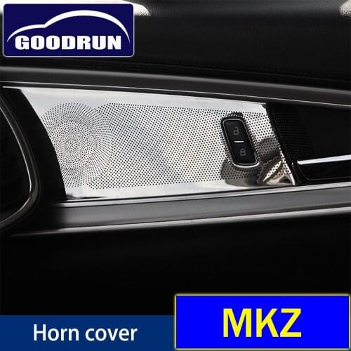 For Lincoln MKZ 2017 to 2019 interior door car speaker loudspeaker trim panel protective cover horn audio audio frame decoration