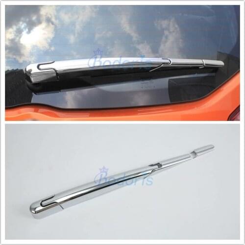 For Nissan Kicks 2017 2018 2019 2020 2021 Rear Window Wiper Cover Blade Trim Panels Moulding Ring Chrome Car-styling Accessories