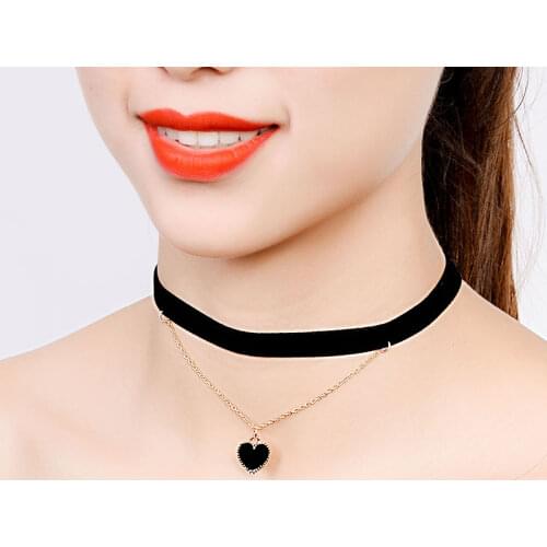 EASYA Women's Leather Chokers