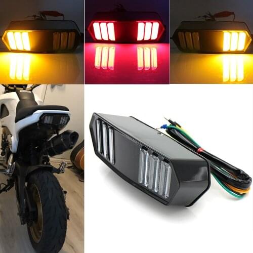Evomosa Motorcycle Integrated LED Tail Light Assembly Brake Stop Run Turn Signal Light Accessories For Honda MSX Grom CBR 650
