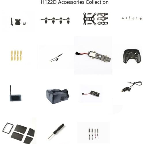 Habsan H122D Remote Control Aircraft Accessories Propeller Motor Charger Image Transmission Module Bracket Battery