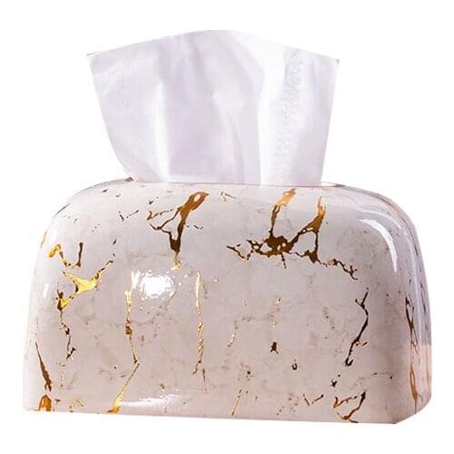 Bathroom Tissue Box, Retro Ceramic Dining Table Paper Holder, Living Room Household Items, Creative Paper Pumping Accessories