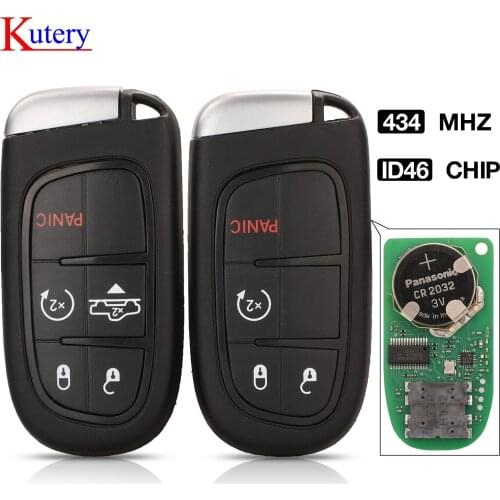 Kutery Smart Remote Control Car Key for Air Suspension for Ram 1500 2500 3500 2013 - 2019, Fob original 433MHz - ID46 - GQ4-54T