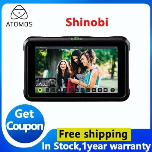 Atomos Shinobi Monitor 5-inch HDMI 4K HDMI Cable Compatible, and HD Video Input Atom HDR 5.2 "Display On-Screen Camera