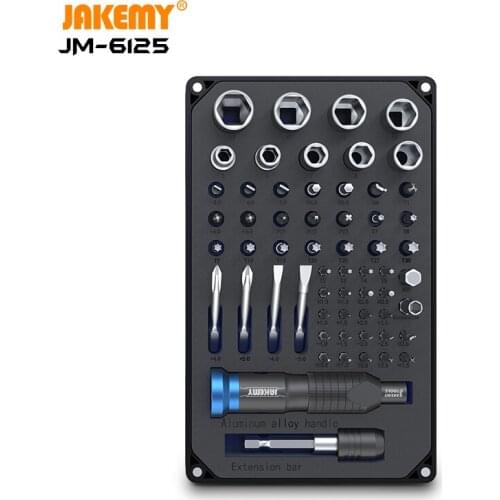 JAKEMY 6125 Professional Precision Screwdriver Set 60 in 1 Household Essential Cell Phone Computer Camera Electronics tool kit