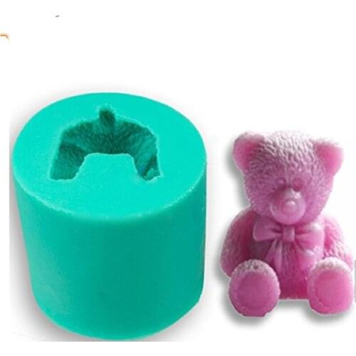New Arrive Bear Shape For Silicone Fondant Cake Tool Mold Cookie Chocolate Sugar Bakeware Mold