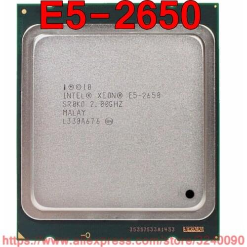 Intel Xeon CPU E5-2650 SR0KQ 2.0GHz 8-Core 20M LGA2011 E5 2650 processor free shipping speedy ship out
