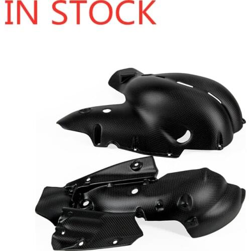 Real Carbon Fiber Exhaust Cover Heat Shield Fairing Gloss Matt For Ducati Panigale V4 V4S 2018 2019