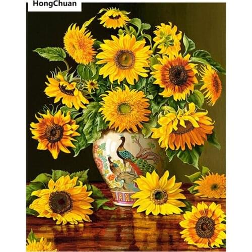 Retro Chrysanthemum Scenery 5D DIY Full Square/Round Diamond Painting Cross Stitch Mosaic DiamondEmbroidery Home Decoration Gift