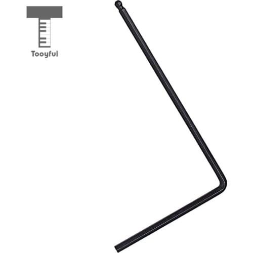 Tooyful Metal Neck Hexagonal Wrench Hex 4mm for Electric/Acoustic Guitar Black