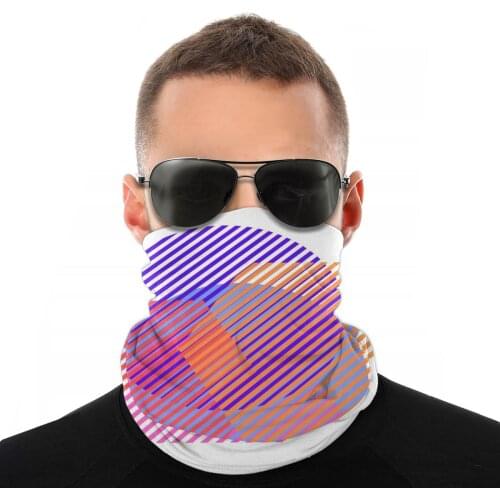 Mixed Confusion Scarves Half Face Mask Men Women Halloween Tube Mask Seamless Bandana Dustproof Headwear Outdoor Hiking