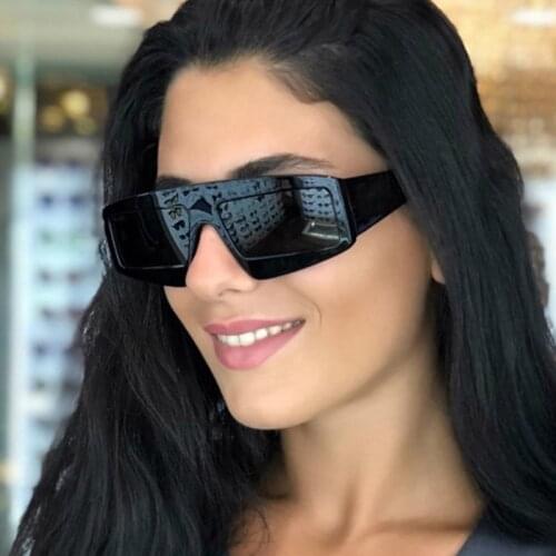 Oversized Sunglasses Men Women Unisex Big Frame Goggle Fashion Brand Square Ladies Sun Glasses Eyeglasses UV400 Oculos UV400