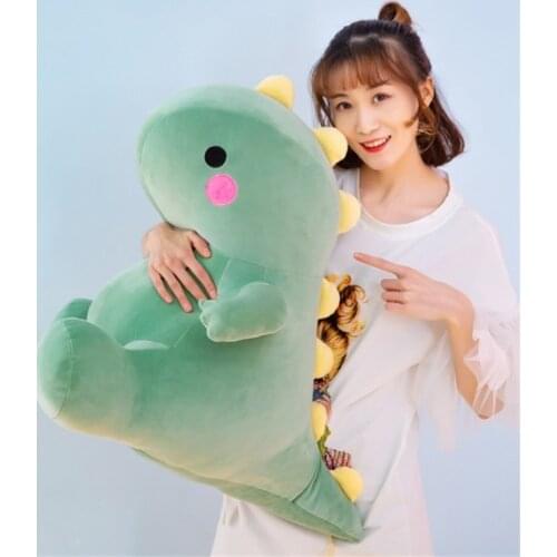 25-50cm Super Soft Lovely Dinosaur Plush Doll Cartoon Stuffed Animal Dino Toy for Kids Baby Hug Doll Sleep Pillow Home Decor