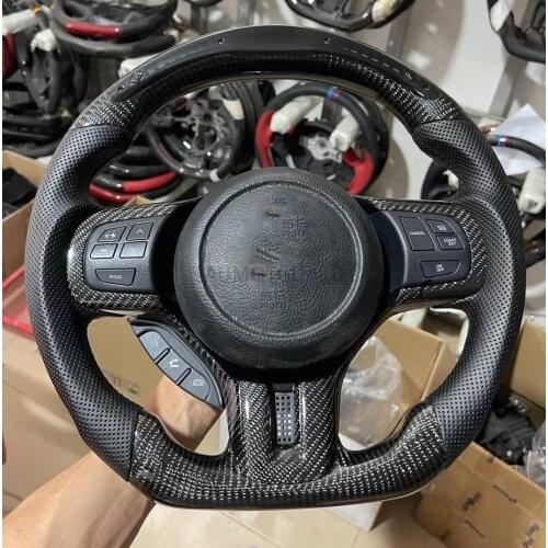Real Carbon Fiber LED Steering Wheel compatible for Mitsubishi Evo Evolution 10