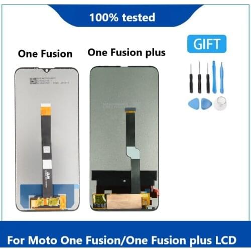 Original For Motorola Moto One Fusion LCD One Fusion Plus Display Touch Screen Digitizer Assembly For One Fusion LCD With frame
