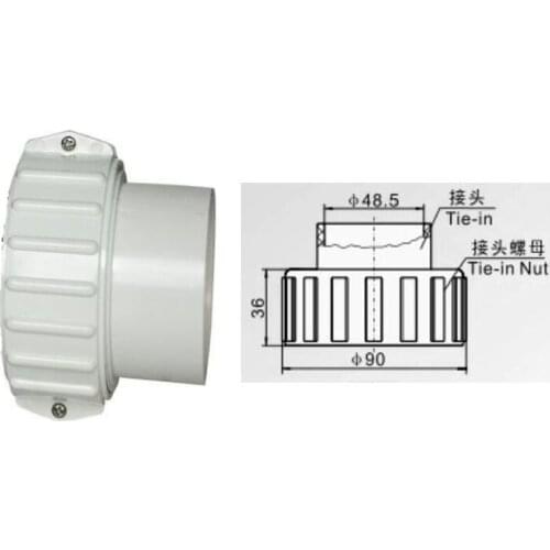 1.5 inch bathtub heater connector 90-48.5MM fit Large heater H30-R1 HW02 Balboa, Gecko, HydroQuip, Spa Builders, Correctech