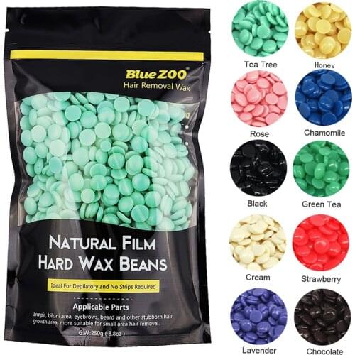 1 X 250g Tablets Depiltatory Hot Film Hard Wax Braizilian Wax For Armpits/Chests/Legs Hair Removal For Depilation 16 Scent