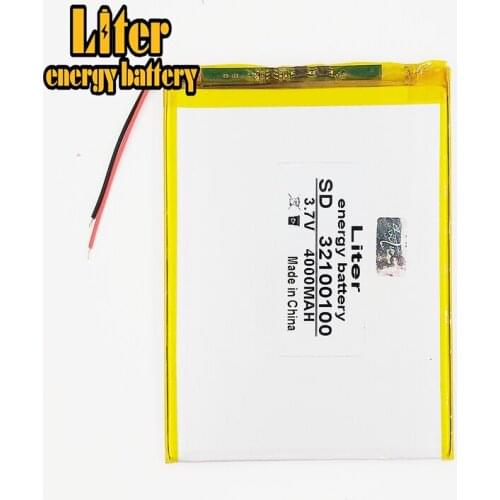 .3.7V 4000mah (polymer lithium ion battery) Li-ion battery for tablet pc 7 inch MP3 MP4 32100100