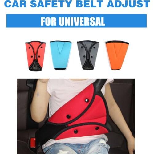 Car Safe Fit Seat Belt Sturdy Adjuster Adjust Device Triangle Baby Child Protection Seat Belt Buckle Plug Protective