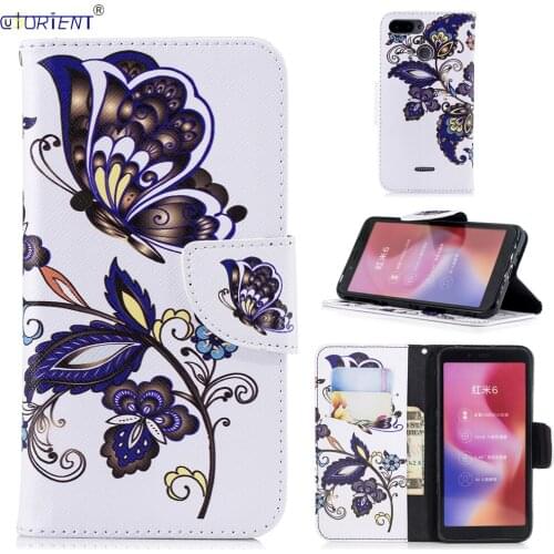 For Xiaomi Redmi 6 Cute Cartoon Flip Wallet Fitted Case Xaomi Xiomi Red Mi Redmi 6 Card Slot Phone Bag Redmi6 Leather Full Cover