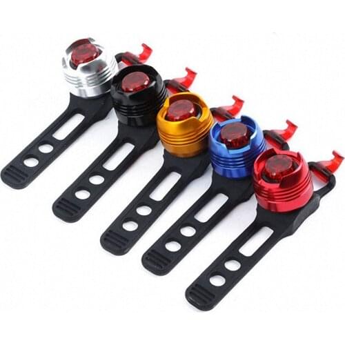 1Pcs Bicycle Light LED Cycling Front Rear Tail Helmet Red LED Flash Lights Safety Warning Lamp Waterproof Headlamp Flashlight