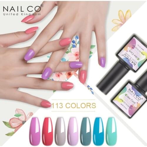 NAILCO 113 Colors 8ML New Nail Art Gel Nail Polish Vernis Semi Permanent Acid free natural resin mixed varnish Soak Off Gel