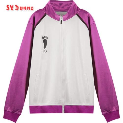 Haikyuu jacket Shiratorizawa Academy High School Uniform Coat Jacket Pants Sportswear Volleyball Jerseys Anime Cosplay Costume