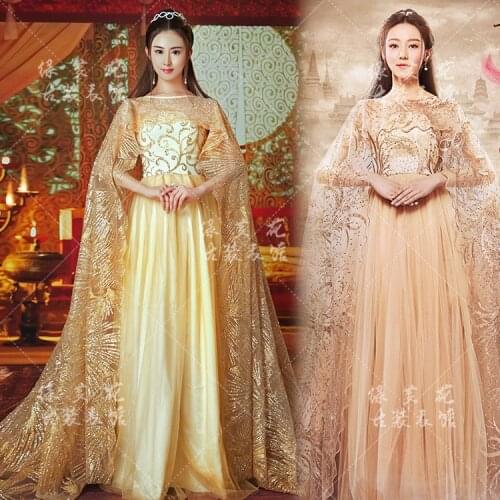 Su Jin 2 designs Fairy Womens Costume Forever Love Lasting for Three Times of Incarnations in Ten Miles of Peach Blossom Bushes