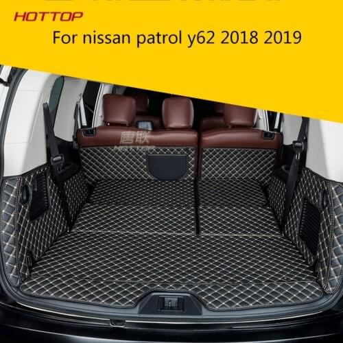Topunion car trunk mat For nissan patrol y62 2018 2019 Cargo Liner Interior Accessories Carpet car styling